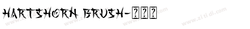 Hartshorn Brush字体转换